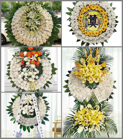 江苏泰州姜堰区梁徐镇双墩村花圈速递